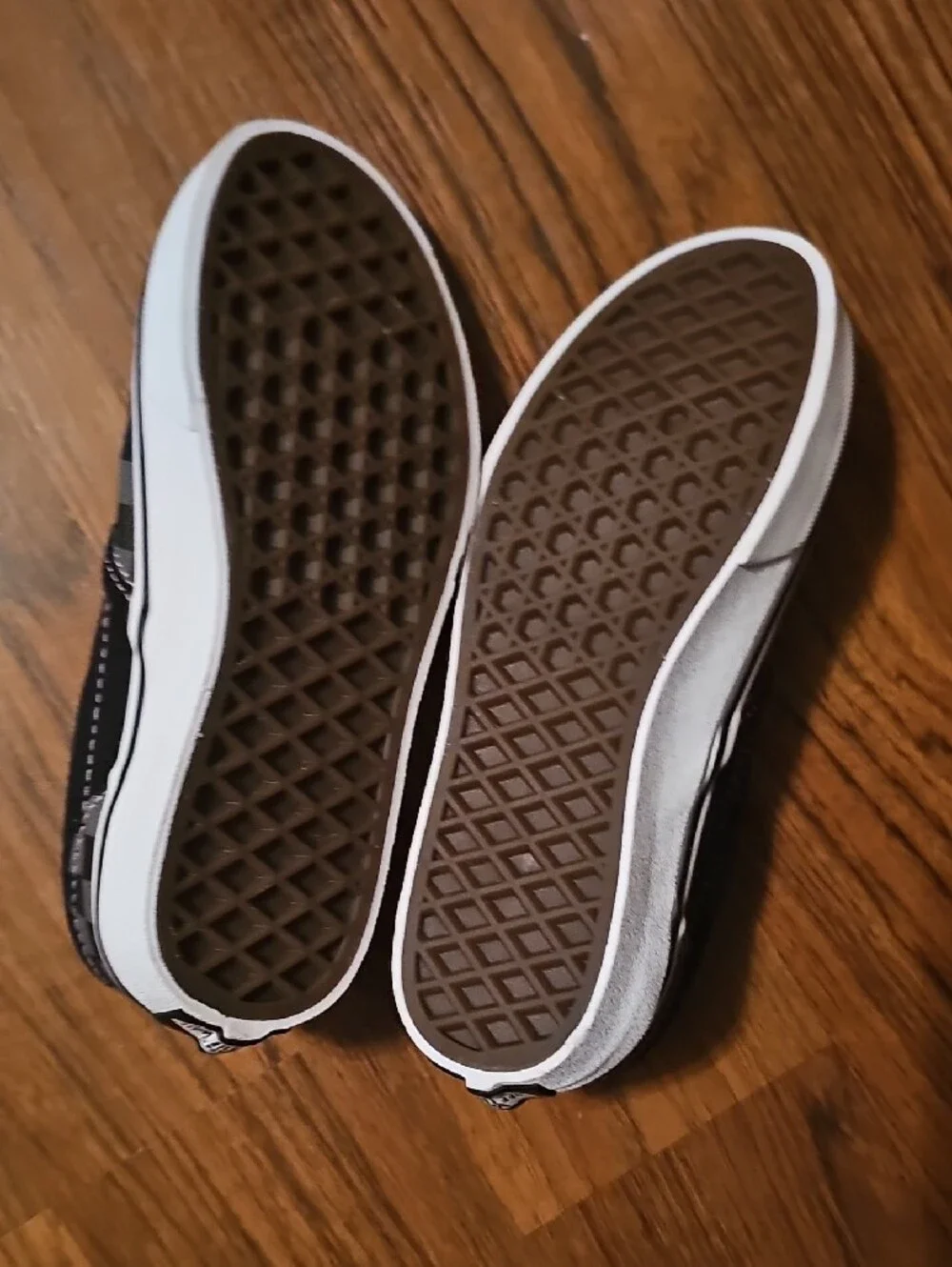 Vans Kids Slip-On Checkerboard Sneakers - Black/White